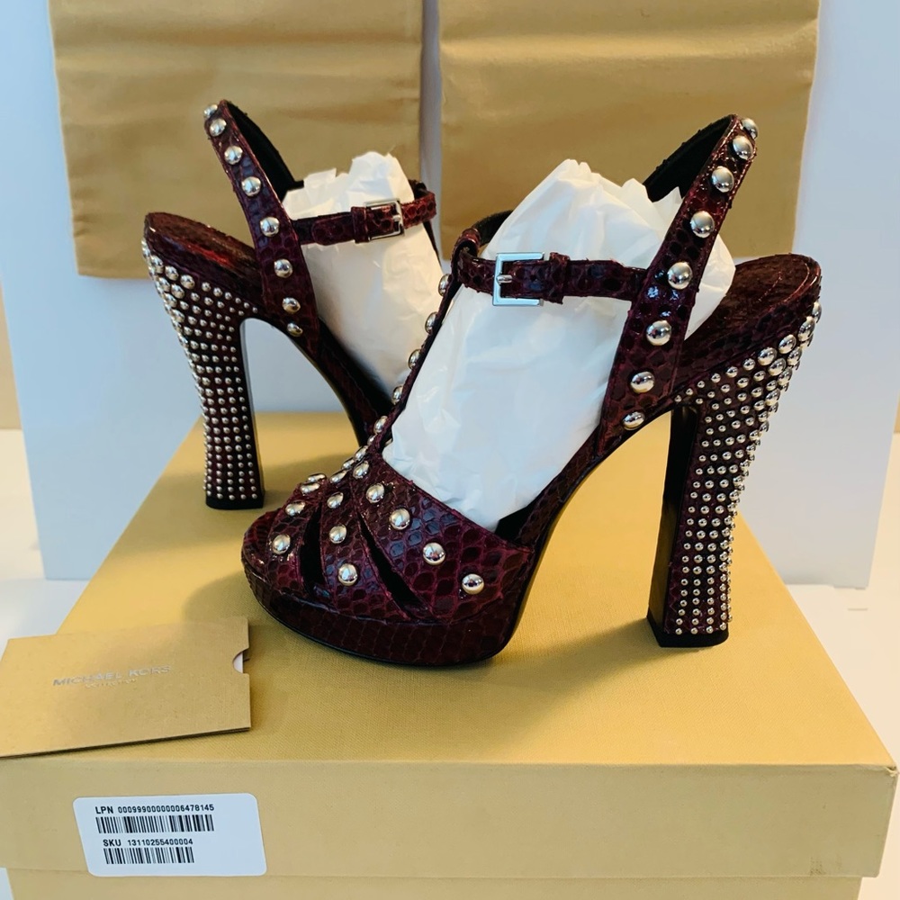 Michael Kors Collection Python Platforms - Picture 9 of 12